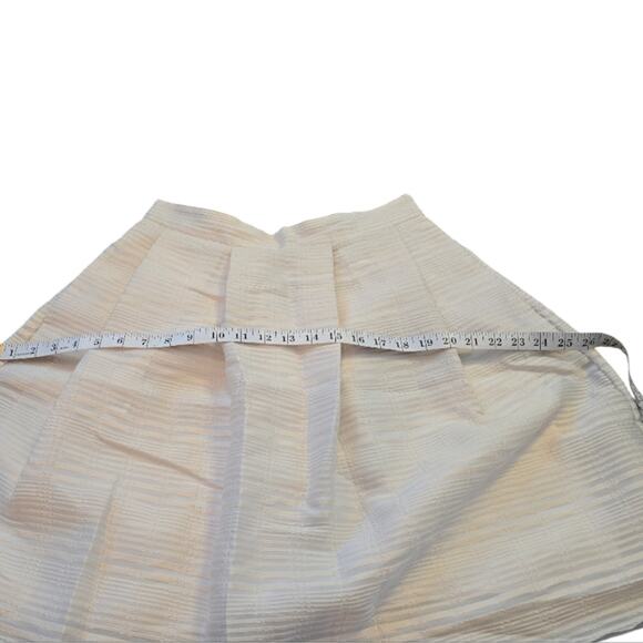 ANN TAYLOR White Pleated A-Line Full Party Skirt Size 4 - Picture 6 of 9